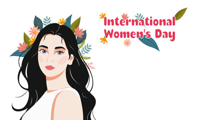 International Women's Day banner. #Inspire Inclusion International Women's Day template for advertising, banners, leaflets and flyers.	
