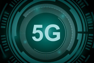 5 g abstract technology background