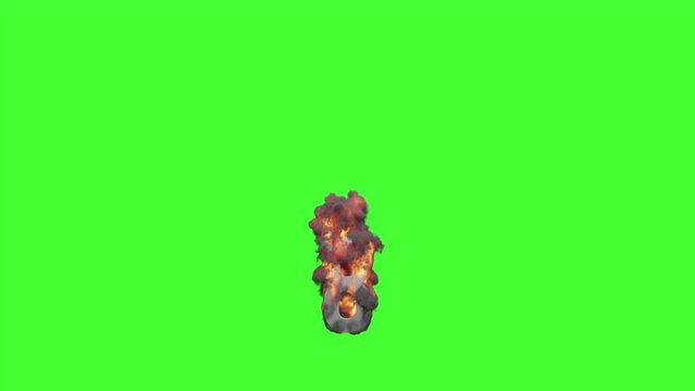 Realistic Fire and smoke Top 10 Countdown with Explosion 60 fps