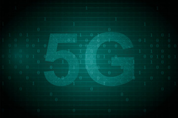 5 g abstract technology background