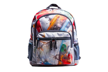 backpack graffiti on a transparent background