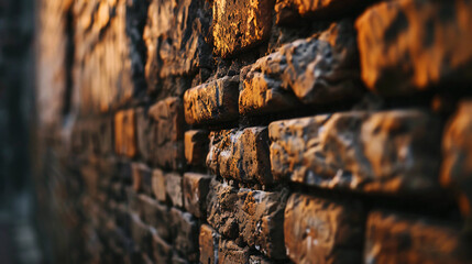 Closeup of old brick wall.