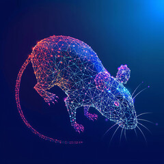 Bright mesh stop rats with glitter effect. Abstract il