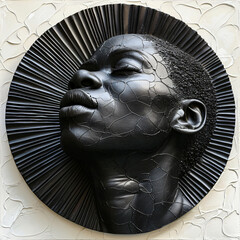 strong black African