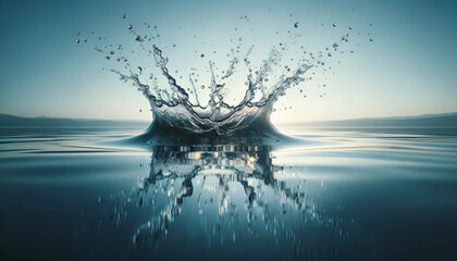 Captivating Water Splash Ripple Effect