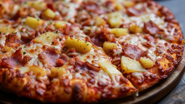 artificial intelligence image of a delicious pizza