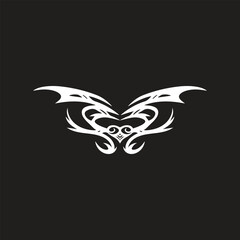 Neo tribal tattoo set, Celtic gothic cyber body ornament shapes kit, vector abstract Hawaiian sign. Maori sleeve symbol y2k Polynesian metal abstract symmetry swirl wing.