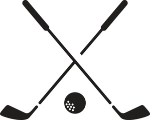 Golf stick illustration vector design