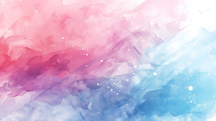 Abstract watercolor background. Pink, blue and purple.