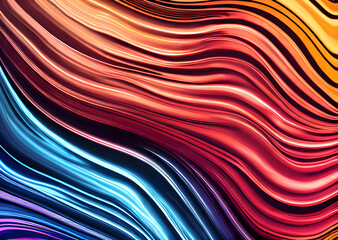 Colorful flowing spiral liquid waves background wallpaper,mixed gradient color abstract high definition and high definition,Generative AI