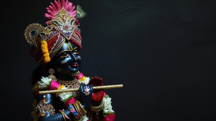 Traditional Indian deity statue or figurine. Fictional Character Created By Generated By Generated AI.