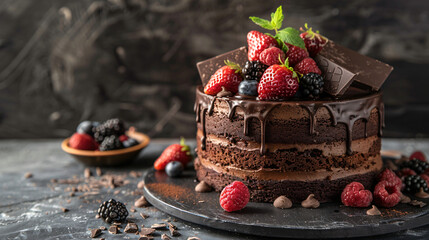 Delicious Dark Chocolate Cake
