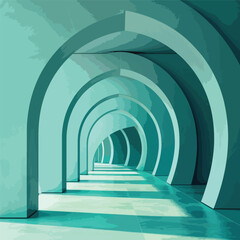 Abstract architecture background geometric arched