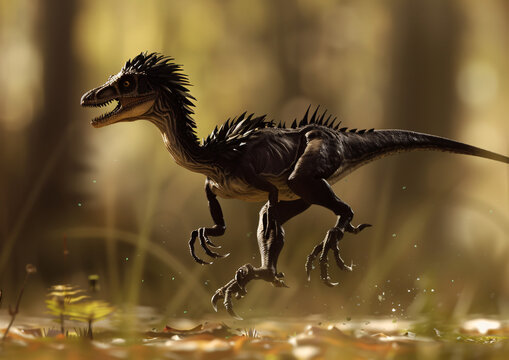 Dinosaur Utahraptor.