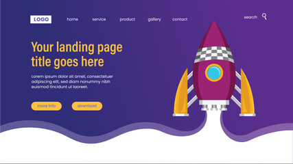 Business concept landing page template