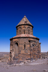 Historical Ani ruins, in the spring and natural landscapes. Ani is a UNESCO World Heritage Site.