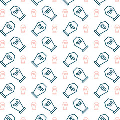 Gravestone trendy repeating fashion pattern vector illustration background