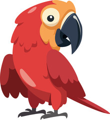 parrot cartoon character illustration