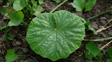 Green leaf in a garden