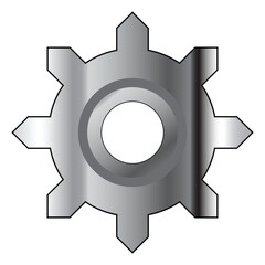 Gears cogwheel settings vector icon