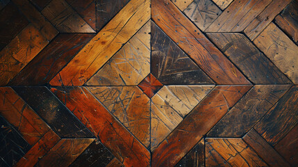 Geometric floor texture pattern background.