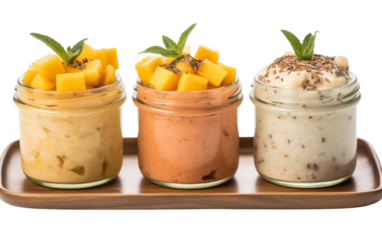 Mini Nutrient Jars on white background