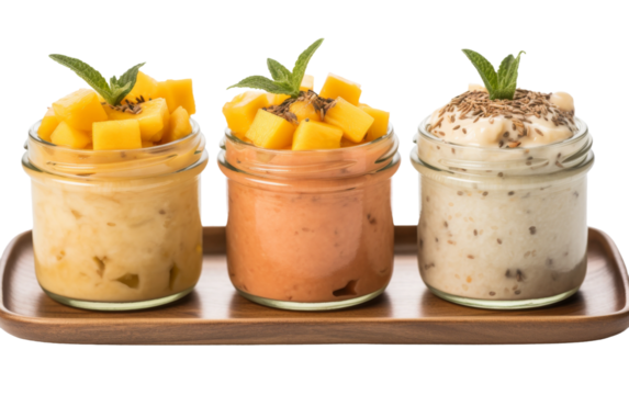 Mini Nutrient Jars on white background