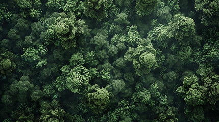 an aerial view of a forest with lots of trees (1)
