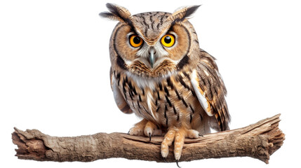 Stoic Owl Wisdom on white background
