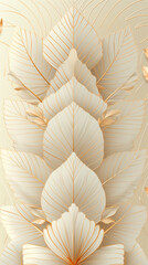 Seamless pattern with flowers, leaves, and abstract colors for a vintage wallpaper or nature-inspired design. 