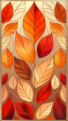 Seamless pattern with flowers, leaves, and abstract colors for a vintage wallpaper or nature-inspired design. 