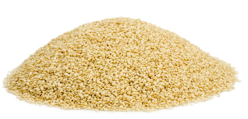 Sesame seeds isolated on a white background