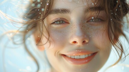 girl having unforgettable experience, getting the head right, smiling