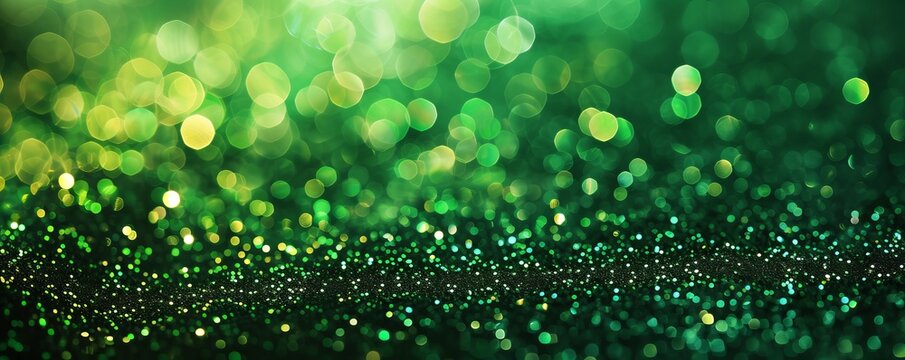 Fototapeta green glitter background.