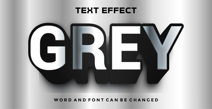 Grey editable text effect