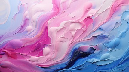 Obraz premium Colorful curved background with red pink and blue waves