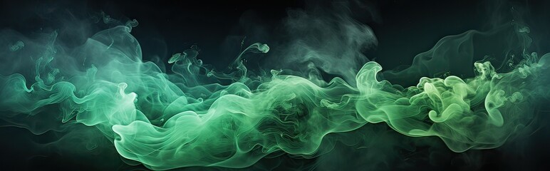 Green smoke. Abstract background