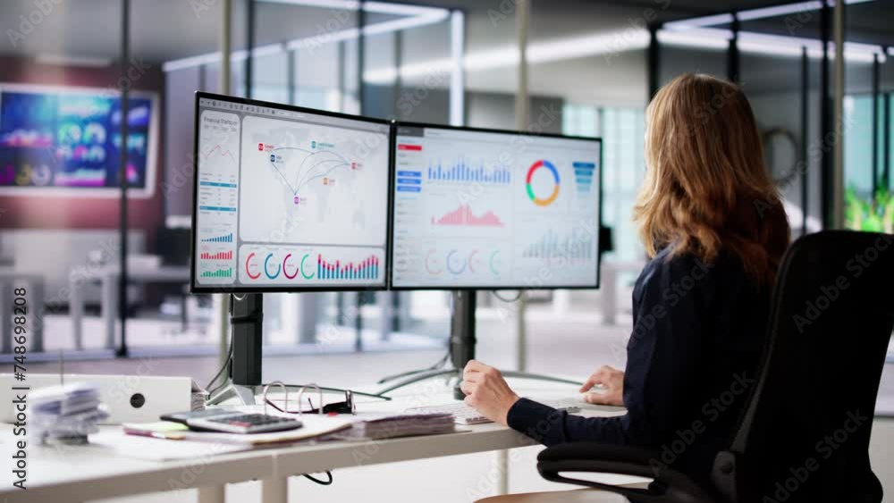 Aufkleber kpi business analytics data dashboard