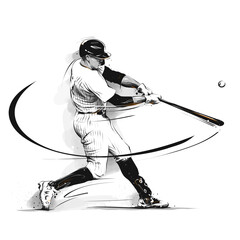 Powerful Batting: The Baseball Swing in Motion