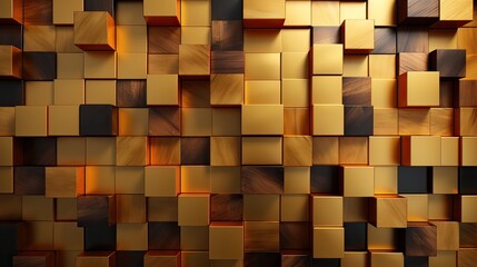 Wooden cubes background