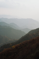 Obraz premium 紅葉の御在所岳