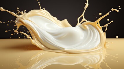 Splashes of milk