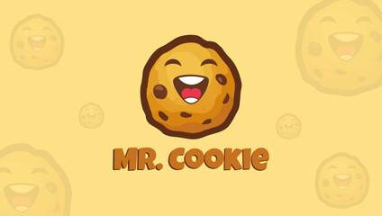 Cookie Mascot Iconic Logo Design