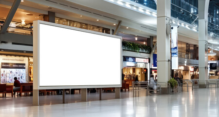 A billboard, or digital sign, in a shopping mall. png