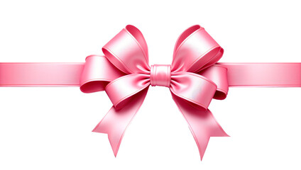 pink bow isolated no background