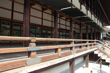 pavilion at the imperial palace (kyoto-gosho) in kyoto in japan  - obrazy, fototapety, plakaty