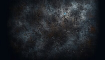 Fototapeta premium Wallpaper dark blue, textured surface resembles worn, grunge-style metal background. texture , panel, luxury, blank, paper, grey, effect, concrete background landscape
