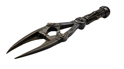 Detailed View of Forge Tongs on transparent background