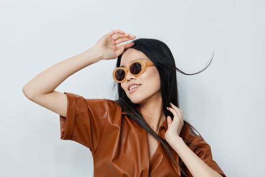 Vacations woman hair beauty lifestyle portrait fashion sunglasses