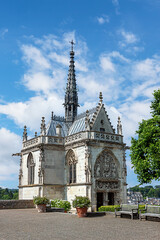 Chapel on the grave of Leonardo da Vinci in the castle of Amboise Loire Valley France